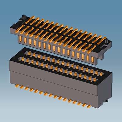 0.8mm雙槽直插板對板連接器